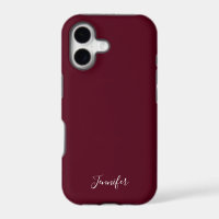 Effen bordeaux wijnkleur chic op maat gemaakte mon