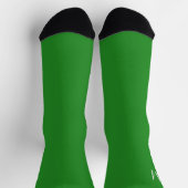 effen bosgroen - monogram toevoegen sokken (Top)