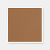 Effen bruine kleur servetten (Voorkant)
