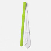 Effen chartruese groen, voeg monogram toe stropdas (Achterkant)