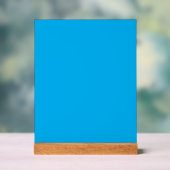 Effen cyaan blauwe achtergrond acryl bord (Neutraal)