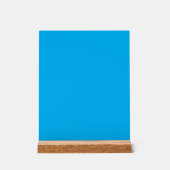 Effen cyaan blauwe achtergrond acryl bord (Voorkant)