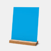 Effen cyaan blauwe achtergrond acryl bord (Hoek)