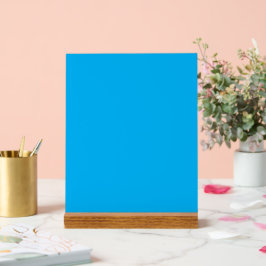 Effen cyaan blauwe achtergrond acryl bord