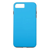 Effen cyaanblauwe achtergrond Case-Mate iPhone case (Achterkant)