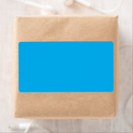Effen Cyaanblauwe Achtergrond Etiket