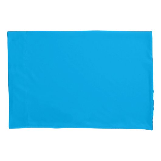 Effen cyaanblauwe achtergrond kussensloop (Voorkant)