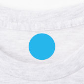 Effen cyaanblauwe achtergrond labels (Aangebracht)