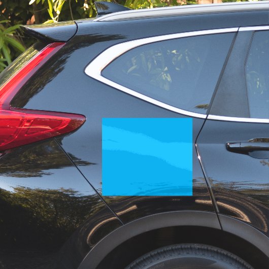 Effen cyaanblauwe achtergrond sticker (Auto Zijkant)