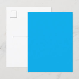 Effen cyaanblauwe achtergrond uitnodiging briefkaart