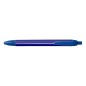 Effen Deep Blue kleur stijlvol Zwarte Inkt Pen (Achterkant)