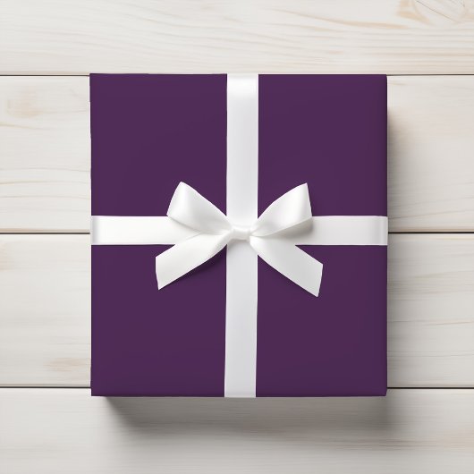 Effen diep Paarse kleur Modern Cadeaupapier