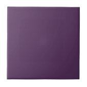Effen diep Paarse kleur Modern Tegeltje (Voorkant)