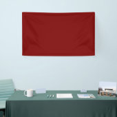 Effen diep rood gekleurd spandoek (Beurs)
