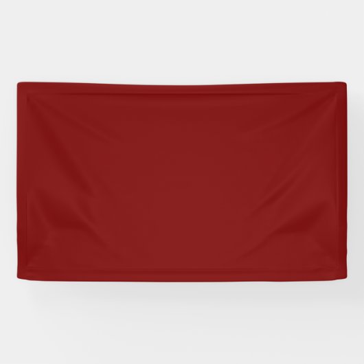 Effen diep rood gekleurd spandoek (Horizontaal)