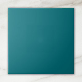 Effen, donker Blauwgroen kleur Tegeltje