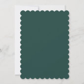 Effen donkere smaragdgroene kleur kaart (Achterkant)