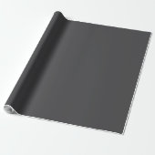 Effen donkergrijze gestructureerde oppervlakte cadeaupapier (Uitgerold)