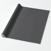 Effen donkergrijze gestructureerde oppervlakte cadeaupapier (Uitgerold)