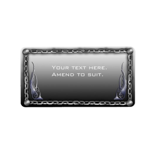 effen etiket (Voorkant)