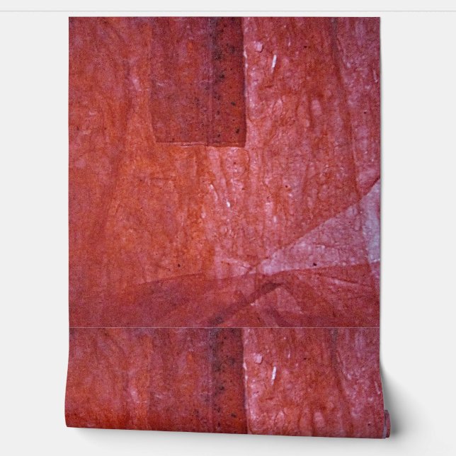 Effen gladde rode textuur Behang,Zero afval rood  Behang (Afrollen)