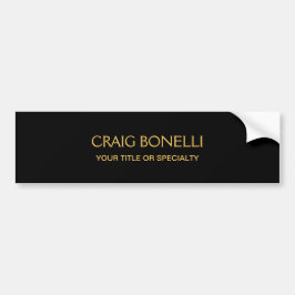 Effen goud zwart kleuren modern minimalistisch bumpersticker