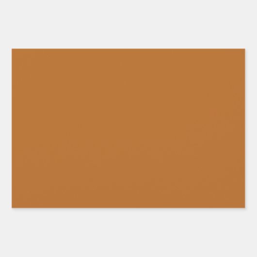 Effen gouden kaki lichtbruine tinten 3 tinten inpakpapier vel (Voorkant 3)