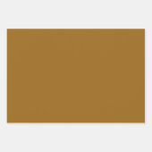 Effen gouden kaki lichtbruine tinten 3 tinten inpakpapier vel (Voorkant)