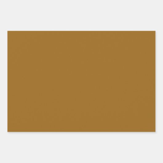 Effen gouden kaki lichtbruine tinten 3 tinten inpakpapier vel (Voorkant)