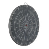 Effen grijs dartbord (Voorkant Links)