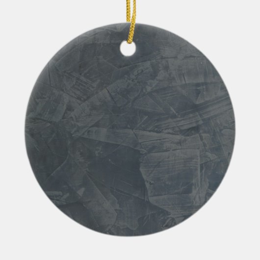 Effen grijs keramisch ornament (Voorkant)