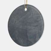 Effen grijs keramisch ornament (Links)