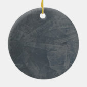 Effen grijs keramisch ornament (Achterkant)