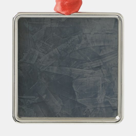Effen grijs metalen ornament (Voorkant)