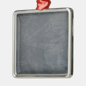 Effen grijs metalen ornament (Links)