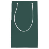 Effen grijs turquoise klein cadeauzakje (Voorkant)