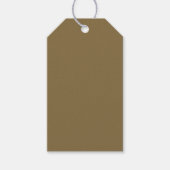 Effen grijsbruin cadeaulabel (Voorkant)