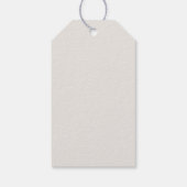 Effen grijsbruin cadeaulabel (Achterkant)