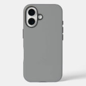 Effen grijze kleur Case-Mate iPhone case (Achterkant)