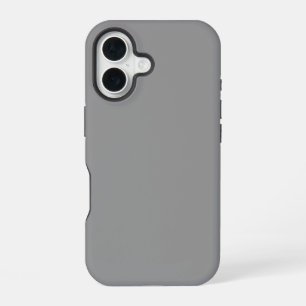 Effen grijze kleur iPhone 16 hoesje