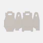 Effen grijze kleur voorkeursdoos bedankdoosjes (Uitgevouwen)