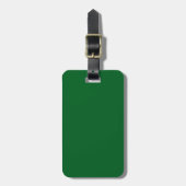 Effen groene achtergrond met een subtiele textuur bagagelabel (Voorkant verticaal)