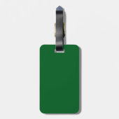 Effen groene achtergrond met een subtiele textuur bagagelabel (Achterkant verticaal)