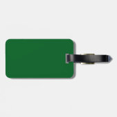 Effen groene achtergrond met een subtiele textuur bagagelabel (Achterkant horizontaal)