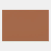 Effen Hawaiian Hardwood Bruine tinten 3 tinten Inpakpapier Vel (Voorkant 3)