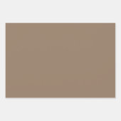 Effen Hawaiian Hardwood Bruine tinten 3 tinten Inpakpapier Vel (Voorkant 2)