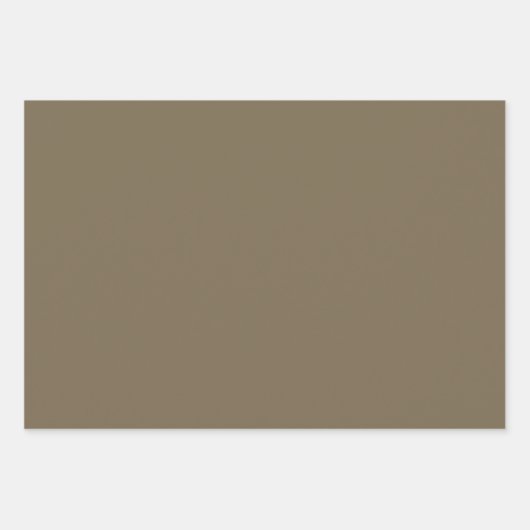 Effen Hawaiian Hardwood Bruine tinten 3 tinten Inpakpapier Vel (Voorkant)