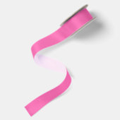 Effen Heet Roze Kleur Satijnen Lint (Achterkant)