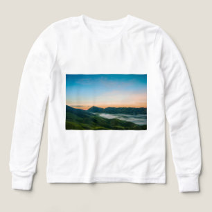 Effen heide grijs T-shirt met lange mouwen – Soft