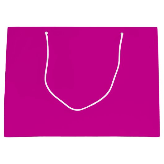 Effen helder magenta groot cadeauzakje (Voorkant)